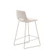 KAVE HOME Zahara beige skammel med stl i beige finish, hjde 65 cm