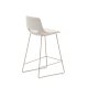 KAVE HOME Zahara beige skammel med stl i beige finish, hjde 65 cm