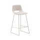 KAVE HOME Zahara beige skammel med stl i beige finish, hjde 76 cm