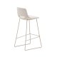 KAVE HOME Zahara beige skammel med stl i beige finish, hjde 76 cm