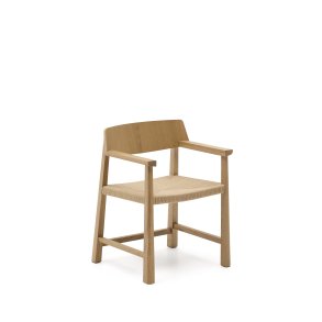 KAVE HOME Idun stol lavet af FSC 100% massivt egetr med naturlig tone finish og snoresde