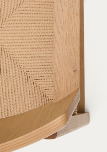 KAVE HOME Idun stol lavet af FSC 100% massivt egetr med naturlig tone finish og snoresde