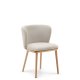 KAVE HOME Ciselia spisebordsstol - beige chenille og natur asketr