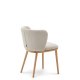 KAVE HOME Ciselia spisebordsstol - beige chenille og natur asketr