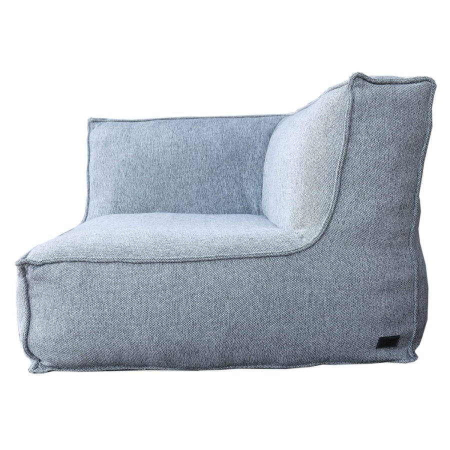 TROISPOMMESHOME C2 Edge hjrnesofa - lysegr stof