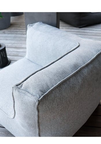 TROISPOMMESHOME C2 Edge hjrnesofa - lysegr stof