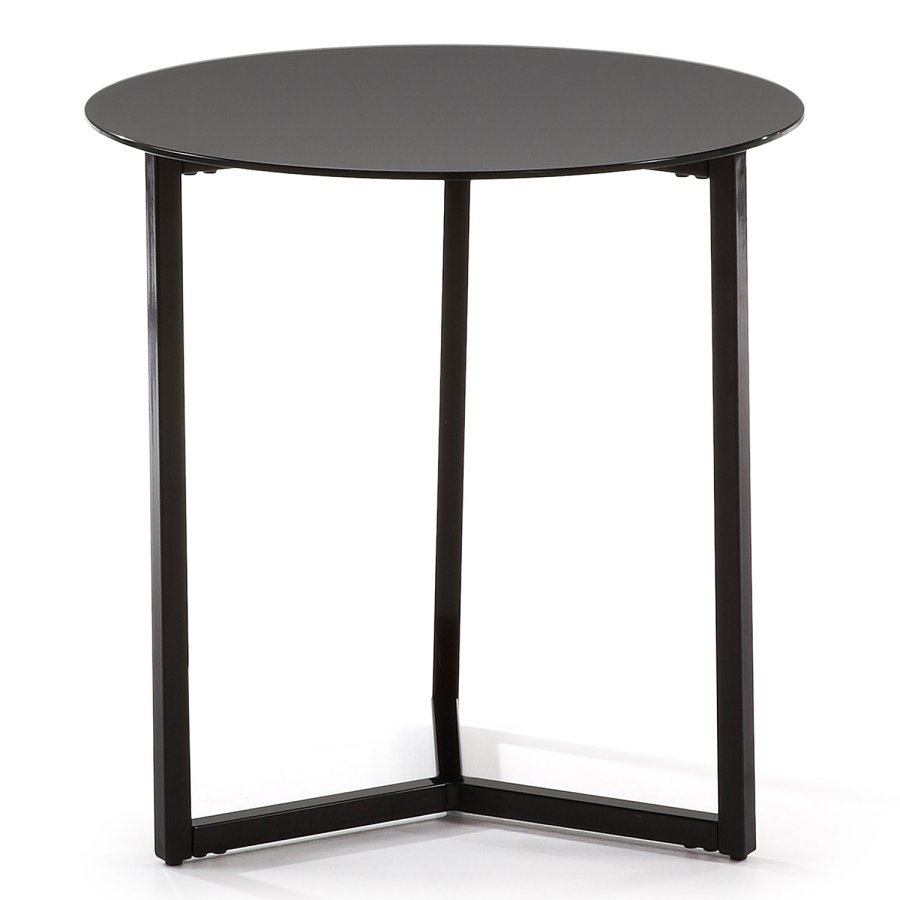 KAVE HOME Marae sidebord - sort glas og stl (50)