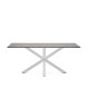 KAVE HOME Argo spisebord, rektangulr - jern mos porceln og hvid stl (180x100)