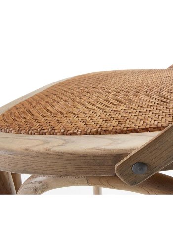 KAVE HOME Silea spisebordsstol - natur rattan og elm