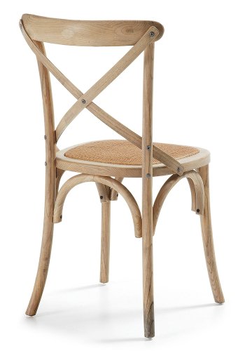 KAVE HOME Silea spisebordsstol - natur rattan og elm