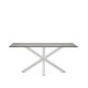 KAVE HOME Argo spisebord, rektangulr - jern mos porceln og hvid stl (160x90)