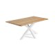 KAVE HOME Argo spisebord, rektangulr - natur egefinér og hvid stl (160x90)
