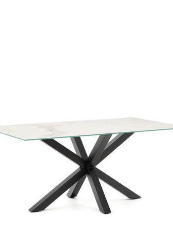 KAVE HOME Argo bord 160x90 sort, porceln Kalos Blanco