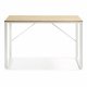 KAVE HOME Lisbet skrivebord - hvid/natur metal/MDF, rektangulr (120x60)