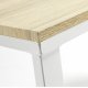 KAVE HOME Lisbet skrivebord - hvid/natur metal/MDF, rektangulr (120x60)