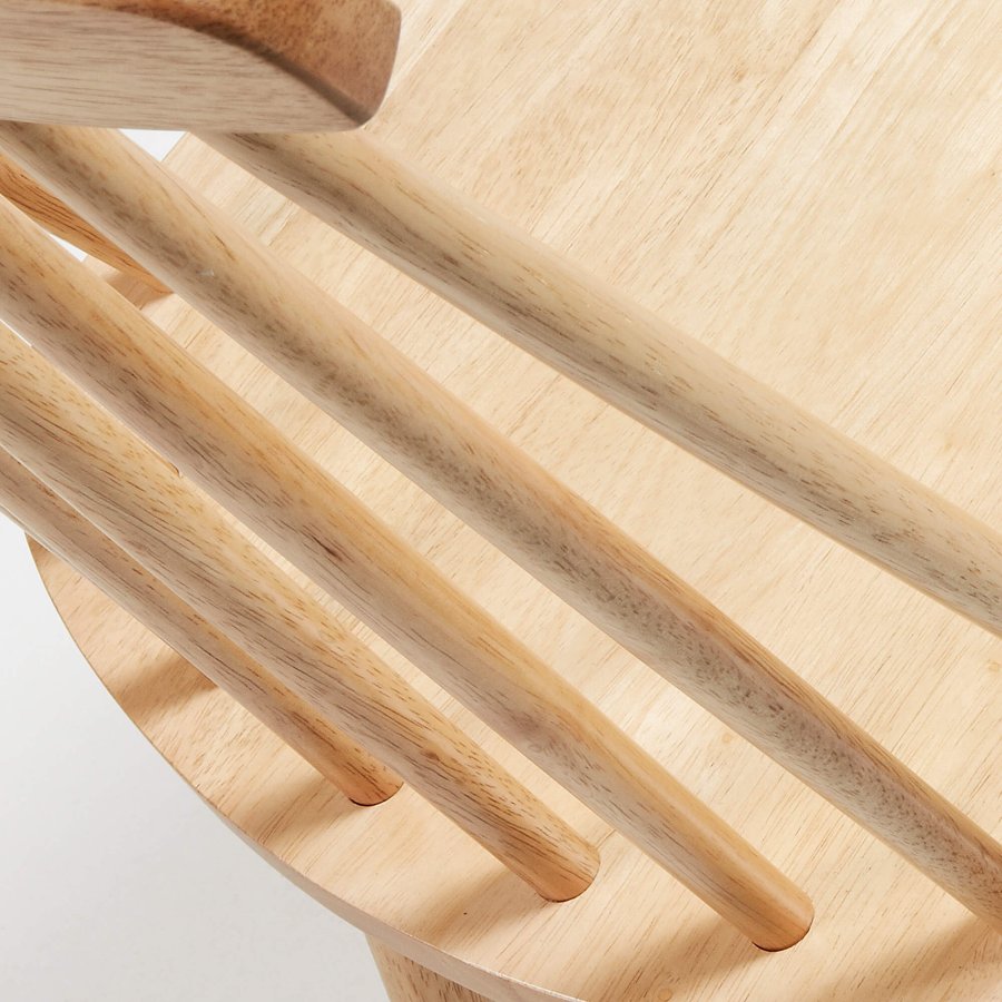 KAVE HOME Kristie spisebordsstol - natur gummitr 