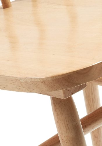 KAVE HOME Kristie spisebordsstol - natur gummitr 