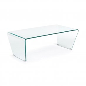 KAVE HOME Burano sofabord, rektangulr - klar glas (120x60)