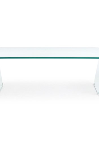 KAVE HOME Burano sofabord, rektangulr - klar glas (120x60)