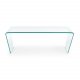 KAVE HOME Burano sofabord, rektangulr - klar glas (120x60)