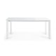KAVE HOME Axis spisebord, m. butterflybordplade - hvid glas og hvid stl (120(180)x80)