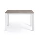 KAVE HOME Axis spisebord, m. butterflybordplade - Vulcano Ceniza porceln og hvid stl (120(180)