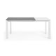 KAVE HOME Axis spisebord, m. butterflybordplade - gr porceln og hvid stl (120(180)x80)