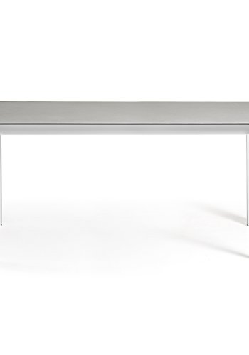 KAVE HOME Axis spisebord, m. butterflybordplade - Hydra Lead porceln og hvid stl (140(200)