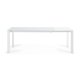 KAVE HOME Axis spisebord, m. butterflybordplade - hvid glas og hvid stl (160(220)x90)