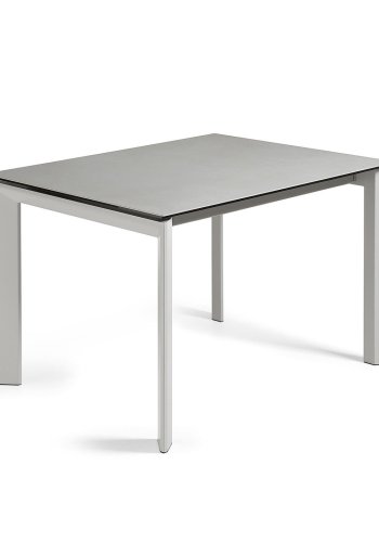 KAVE HOME Axis spisebord, m. butterflybordplade - Hydra Plomo porceln og gr stl (120(180)