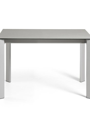KAVE HOME Axis spisebord, m. butterflybordplade - Hydra Plomo porceln og gr stl (120(180)