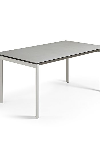 KAVE HOME Axis spisebord, m. butterflybordplade - Hydra Lead porceln og gr stl (140(200)