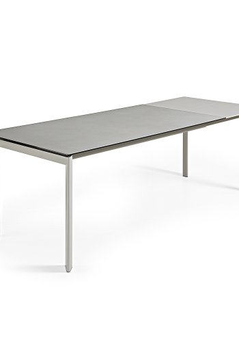 KAVE HOME Axis spisebord, m. butterflybordplade - Hydra Lead porceln og gr stl (140(200)