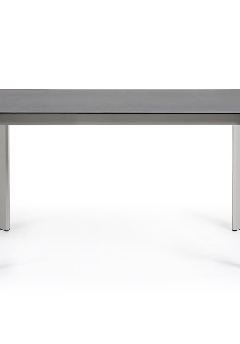 KAVE HOME Axis spisebord, m. butterflybordplade - gr porceln og gr stl (140(200)x90)