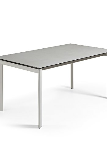 KAVE HOME Axis spisebord, m. butterflybordplade - Hydra Lead porceln og gr stl (160(220)