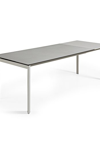 KAVE HOME Axis spisebord, m. butterflybordplade - Hydra Lead porceln og gr stl (160(220)