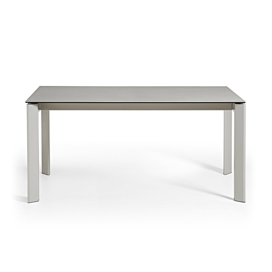 KAVE HOME Axis spisebord, m. butterflybordplade - Hydra Lead porceln og gr stl (160(220)