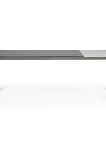 KAVE HOME Axis spisebord, m. butterflybordplade - gr porceln og gr stl (160(220)x90)