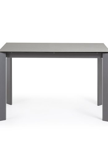 KAVE HOME Axis spisebord, m. butterflybordplade - Hydra Plomo porceln/antracitgr stl (120(180)