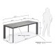 KAVE HOME Axis spisebord, m. butterflybordplade - Hydra Lead porceln/antracitgr stl (140(200)