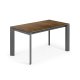 KAVE HOME Axis spisebord, m. butterflybordplade - Iron Corten porceln/mrkegr stl (140(200)