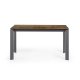 KAVE HOME Axis spisebord, m. butterflybordplade - Iron Corten porceln/mrkegr stl (140(200)