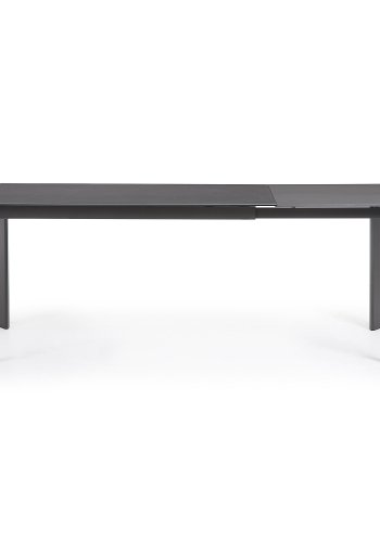 KAVE HOME Axis spisebord, m. butterflybordplade - gr porceln og mrkegr stl (140(200)x90)
