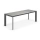 KAVE HOME Axis spisebord, m. butterflybordplade - Hydra Lead porceln/antracitgr stl (160(220)