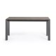 KAVE HOME Axis spisebord, m. butterflybordplade - Vulcano Ceniza porceln/antracitgr stl (160(220)