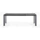 KAVE HOME Axis spisebord, m. butterflybordplade - gr porceln og mrkegr stl (160(220)x90)