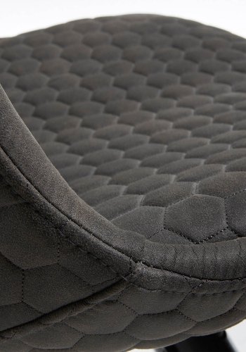 KAVE HOME Lars spisebordsstol - grafitgr stof og sort bg