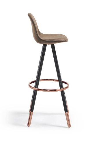 KAVE HOME Brun Slad barstol hjde 75 cm