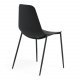 KAVE HOME Wassu spisebordsstol - sort plastik og metal