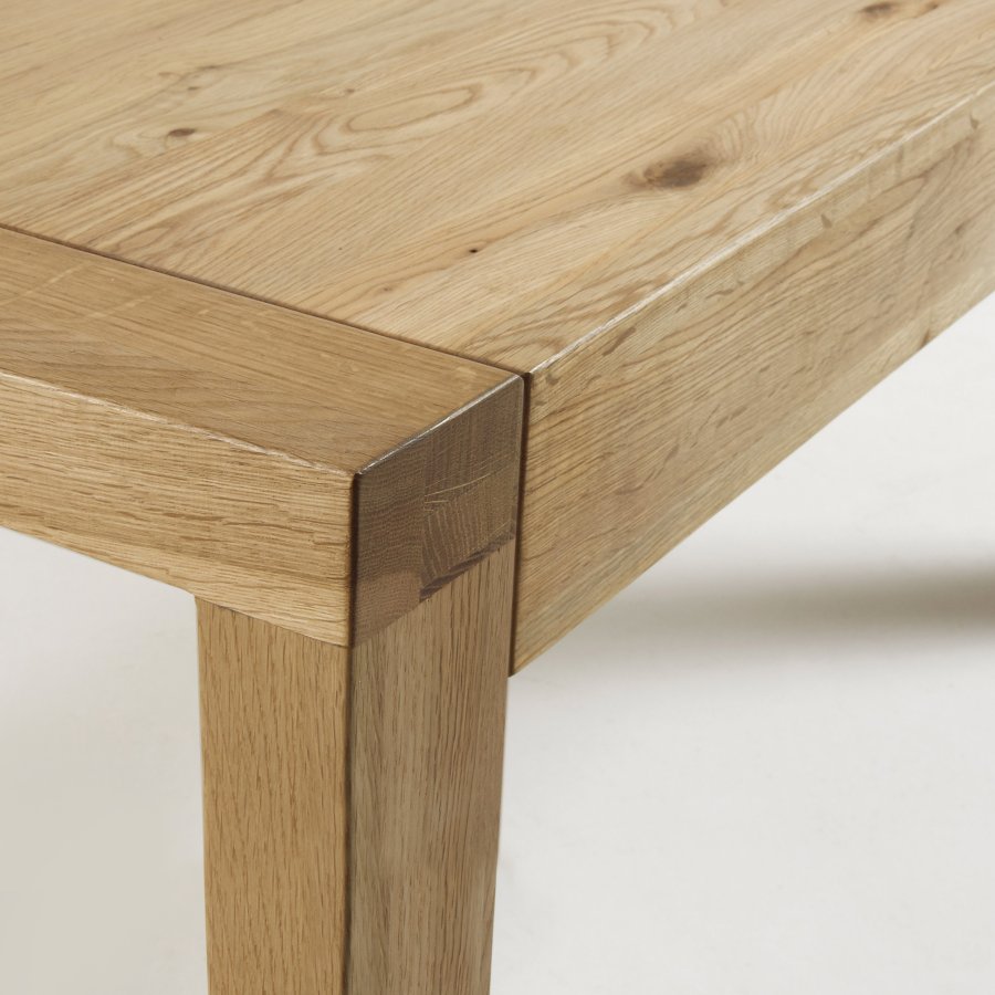 KAVE HOME Briva spisebord, m. butterflybordplade - natur egefinér (200(280)x100)